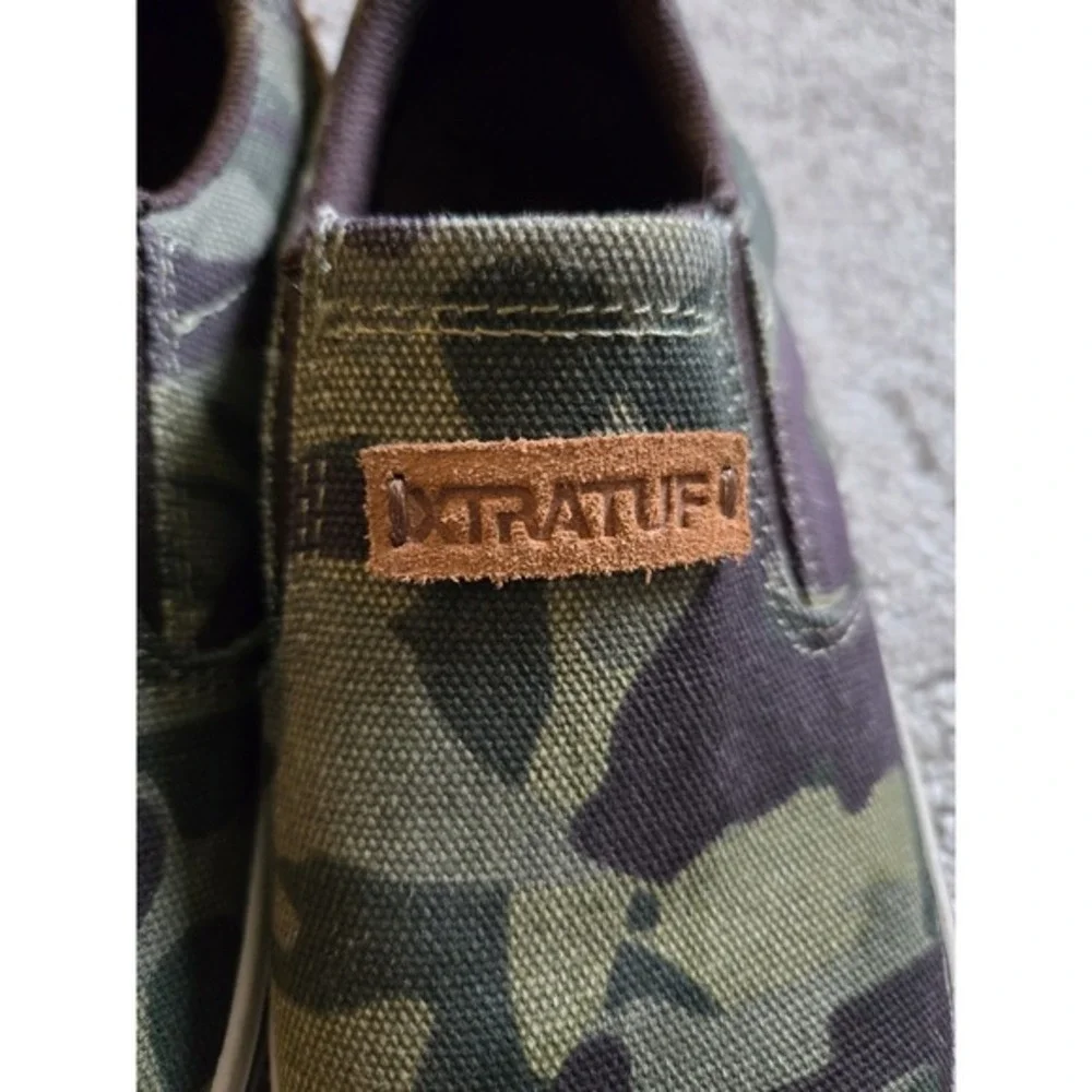 XTRATUF Womens Canvas Sharkbyte‎ Deck Shoe Camo SZ 7 XSB-CAM